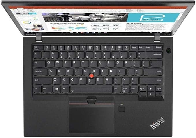 Lenovo ThinkPad T470s 14 FHD Laptop - Intel Core i7-7600U, 8GB RAM, 256GB SSD, Webcam, Windows 10 Pro (Renewed) thumbnail 2
